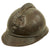 Original French WWI Battle Damaged Model 1915 Adrian Infantry Helmet - Horizon Blue Original Items