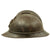 Original French WWI Battle Damaged Model 1915 Adrian Infantry Helmet - Horizon Blue Original Items