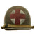 Original U.S. WWII Medic 1941 M1 McCord Front Seam Fixed Bale Helmet with Firestone Liner Original Items