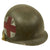 Original U.S. WWII Medic 1941 M1 McCord Front Seam Fixed Bale Helmet with Firestone Liner Original Items