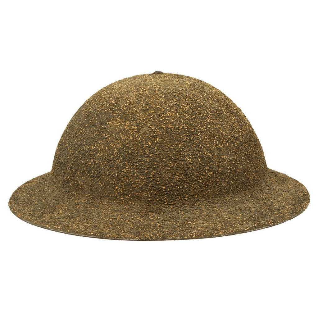 Original Pre WWII M-1917A1 Kelly Helmet with Rough Textured Cork Finish Original Items