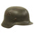 Original German WWII Service Used M40 Single Decal Army Heer Helmet with 57cm Liner - ET64 Original Items