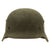 Original German WWII Unit Marked Army Heer M35 Single Decal Overpaint Helmet with 1936 dated 53cm Liner - SE60 Original Items
