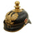 Original German WWI Named Prussian M1895 Artillery Gilded Pickelhaube Helmet - Kugelhelm Original Items