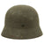 Original German WWII Unit Marked Army Heer M35 Single Decal Overpaint Helmet with 1936 dated 53cm Liner - SE60 Original Items