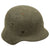 Original German WWII Unit Marked Army Heer M35 Single Decal Overpaint Helmet with 1936 dated 53cm Liner - SE60 Original Items
