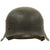 Original German WWII M42 Single Decal Luftwaffe Helmet with 53cm Liner & Chinstrap - ckl60 Original Items