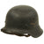 Original German WWII M42 Single Decal Luftwaffe Helmet with 53cm Liner & Chinstrap - ckl60 Original Items