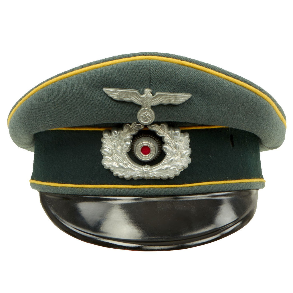 Original German WWII Army Heer Cavalry EM & NCO Schirmmütze Visor Cap Original Items