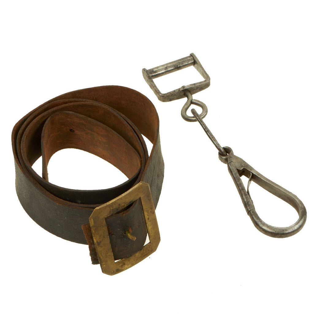 Original Indian Wars U.S. Model 1885 Cavalry Carbine Sling Belt with Swivel Original Items