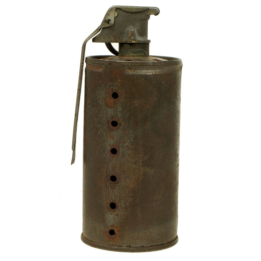 Original U.S. WWII Inert Cylinder Smoke / Gas Grenade with M200A1 Fuse Original Items
