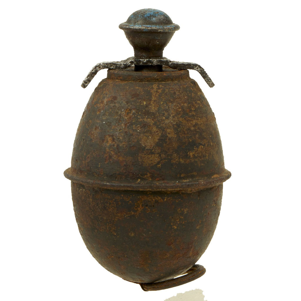 Original German WWII Model 39 Inert Egg Hand Grenade with 1944 dated Fuze - Eierhandgranate Original Items