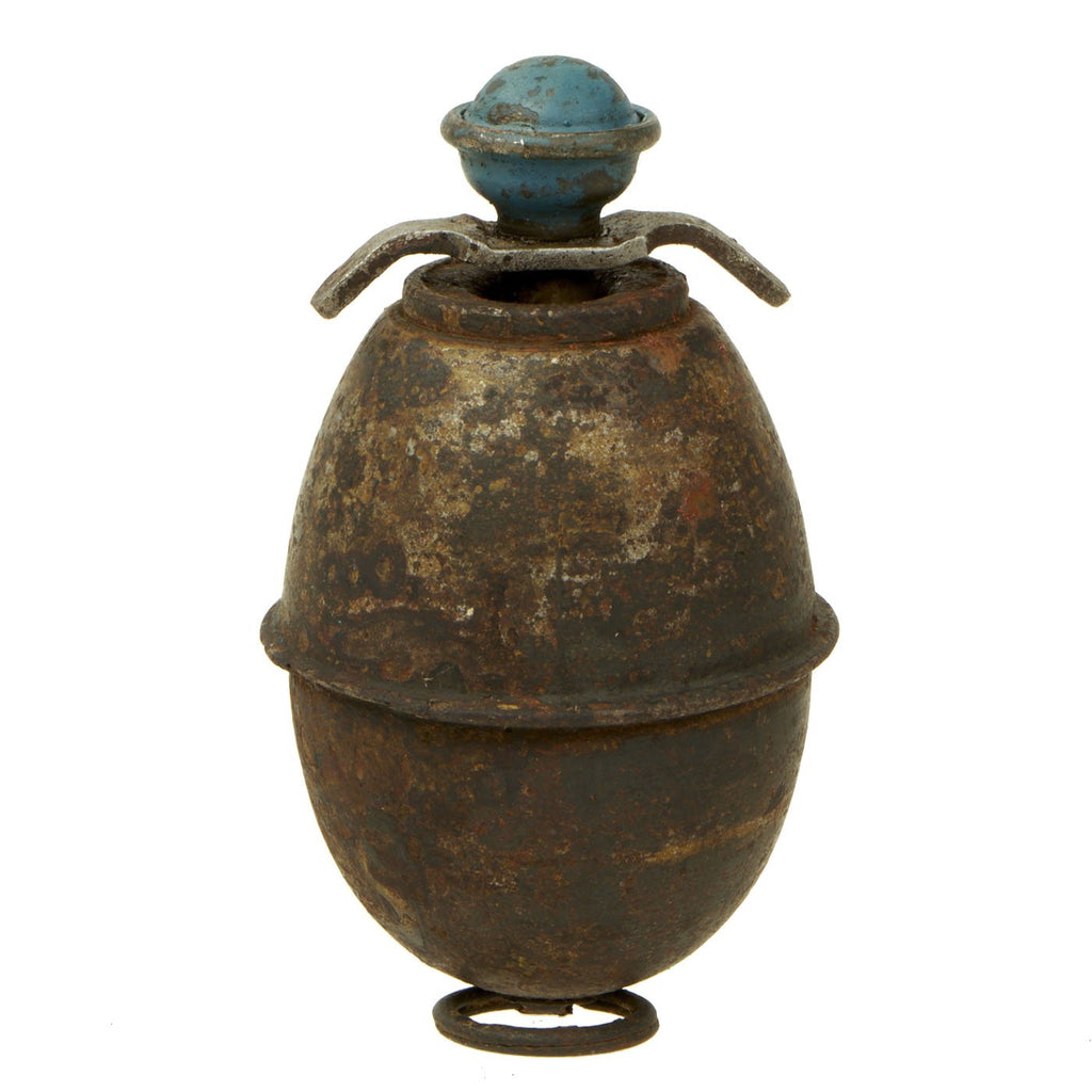 Original German WWII Model 39 Inert Egg Hand Grenade with 1943 dated Fuze - Eierhandgranate Original Items