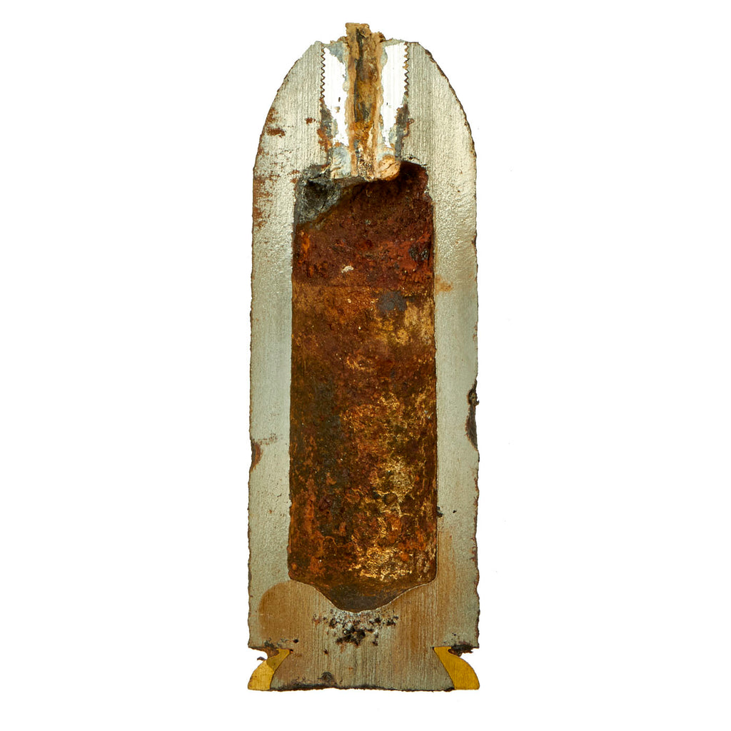 Original U.S. Civil War Federal 3-Inch 10pdr Parrott Shell Cutaway with Parrott Fuse Adapter Recovered Chancellorsville Virginia Original Items