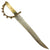 Original U.S. WWII Theatre Made Knuckle Knife with Large "Bowie" Blade & Bone Grips Original Items