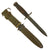 Original U.S. WWII M4 Bayonet by Utica Cutlery for the M1 Carbine with Vietnam Era M8A1 Scabbard Original Items