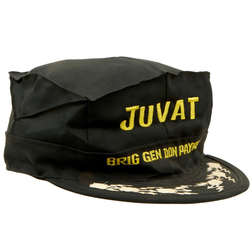 Original U.S. Vietnam War Air Force General Don H Payne’s Personalized Incountry Made Command Utility Cap - JUVAT Original Items