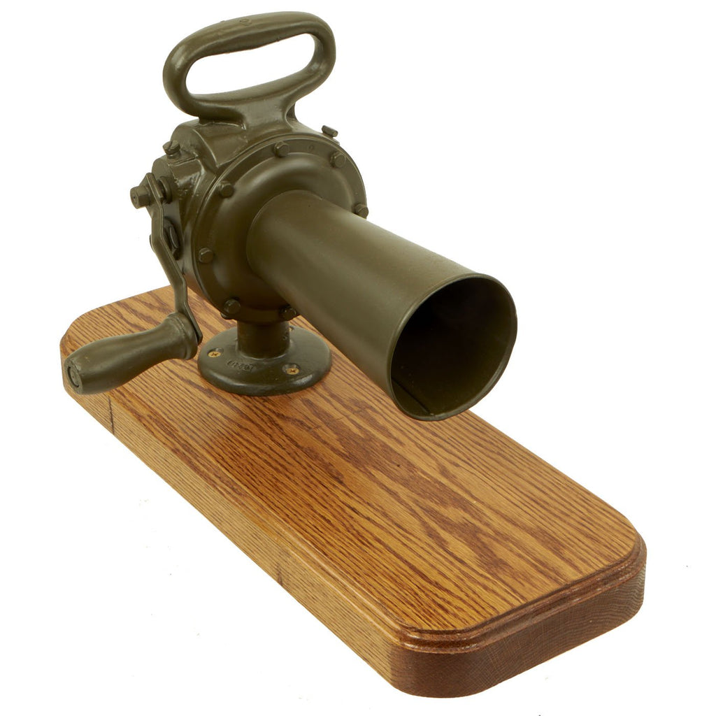 Original U.S. WWI Stewart Model 149A Army Chemical Warfare Service Siren - Fully Functional Original Items