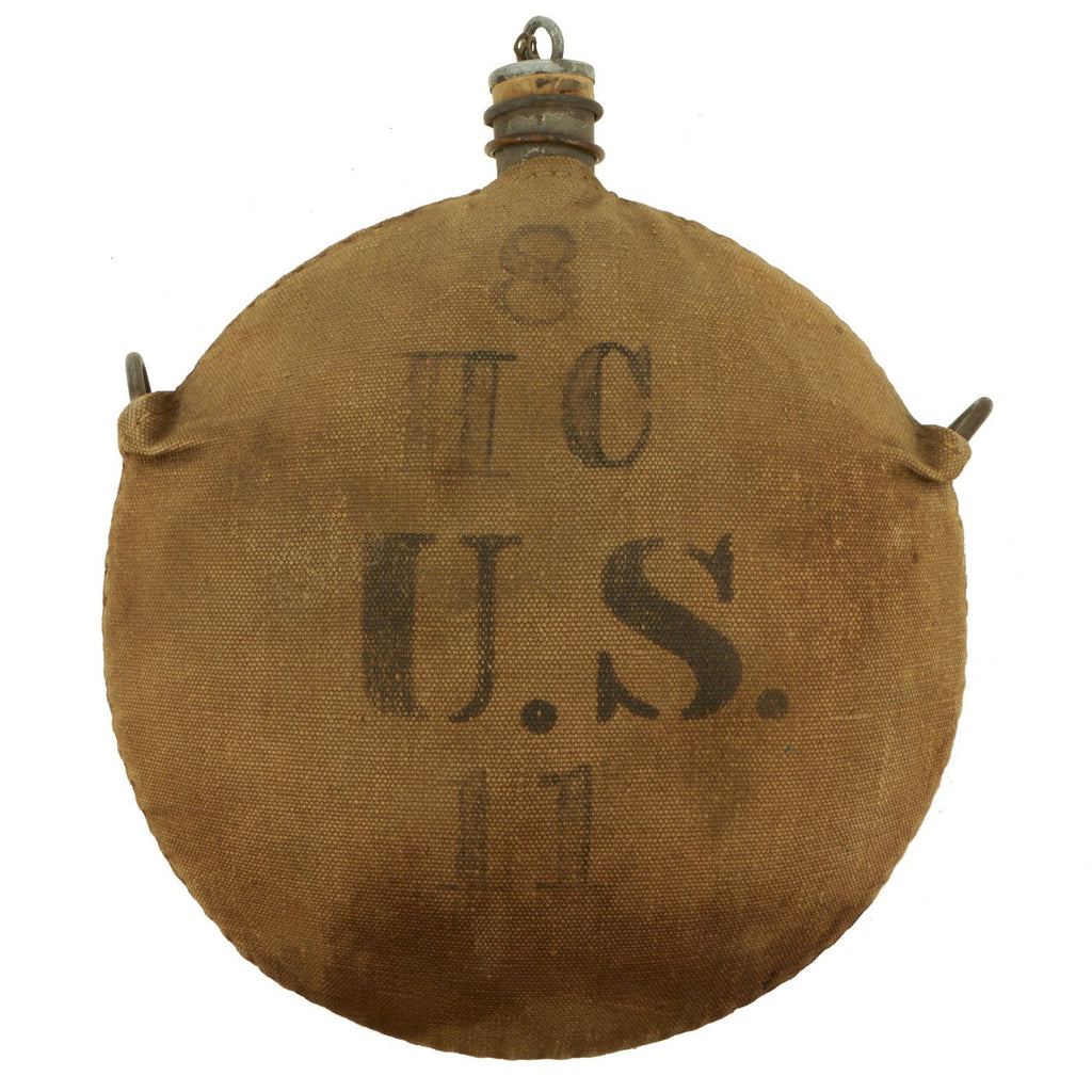 Original U.S. Indian Wars M1878 Canteen Marked to 8th Hospital Corps Auxiliary 11 Original Items
