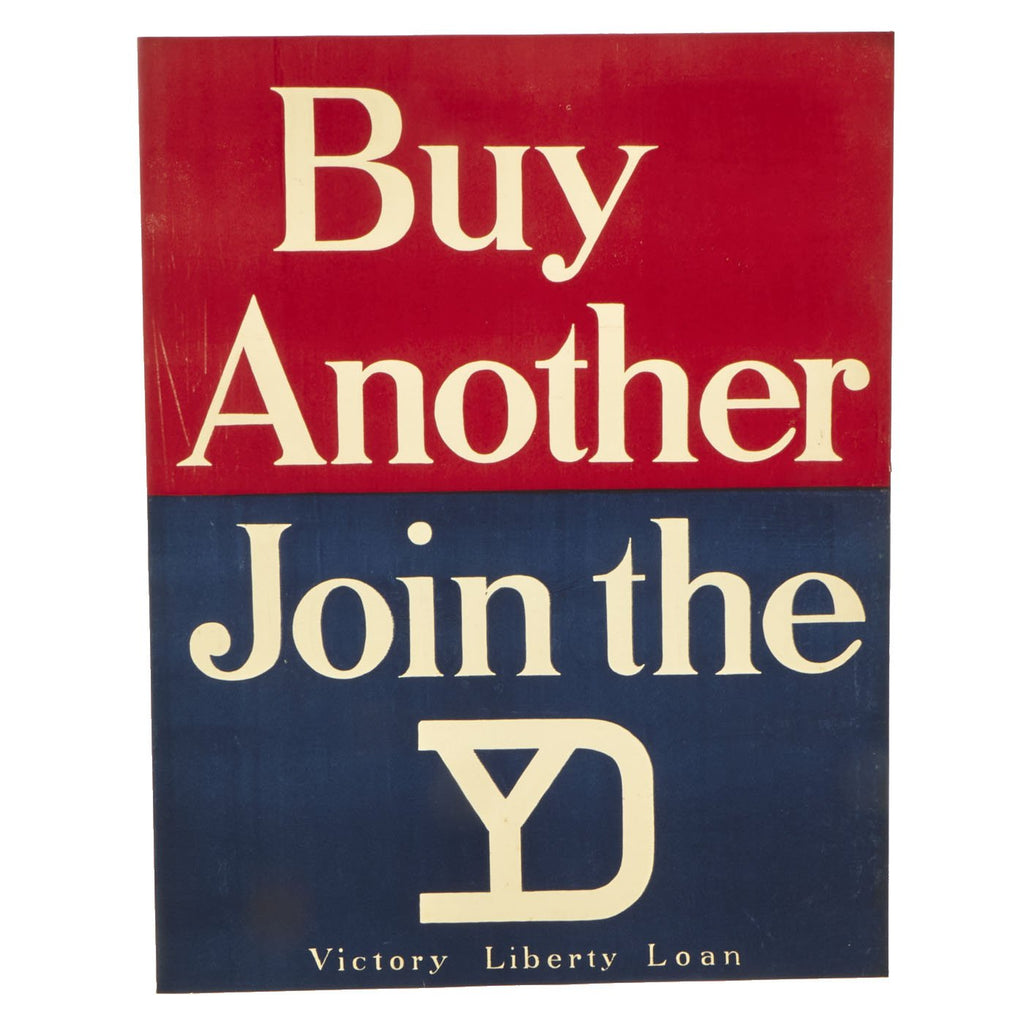 Original U.S. WWI Liberty Loan Poster - 26th Division Recruitment Poster - “Buy Another, Join the 26” Original Items