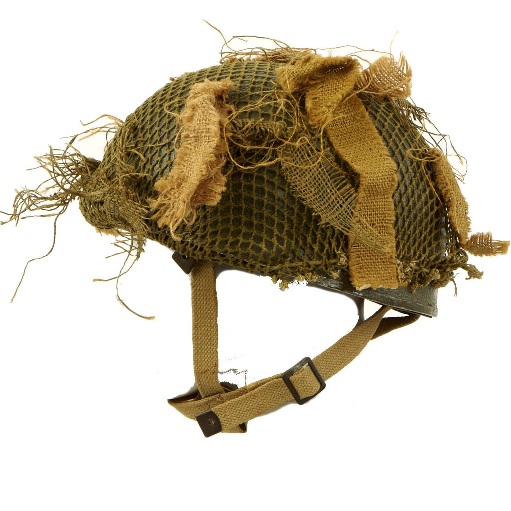 ＧＢイギリス軍/英軍＊１９１２年＊陸軍航空隊帽章（実物） Original WWII British MKII Named Paratrooper Helmet with Net and