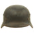 Original German WWII M40 Single Decal Luftwaffe Helmet with Period Replaced Italian Liner - marked SE62 Original Items