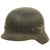 Original German WWII M40 Single Decal Luftwaffe Helmet with Period Replaced Italian Liner - marked SE62 Original Items