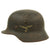 Original German WWII M40 Single Decal Luftwaffe Helmet with Period Replaced Italian Liner - marked SE62 Original Items