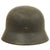 Original German WWII M40 Single Decal Luftwaffe Helmet with Period Replaced Italian Liner - marked SE62 Original Items