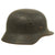 Original German WWII M40 Single Decal Luftwaffe Helmet with Period Replaced Italian Liner - marked SE62 Original Items
