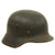 Original German WWII M40 Single Decal Luftwaffe Helmet with Period Replaced Italian Liner - marked SE62 Original Items