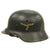 Original German WWII M35 Single Decal Luftwaffe Steel Helmet with 53cm Liner - SE60 Original Items