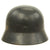 Original German WWII M35 Single Decal Luftwaffe Steel Helmet with 53cm Liner - SE60 Original Items