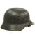 Original German WWII M35 Single Decal Luftwaffe Steel Helmet with 53cm Liner - SE60 Original Items