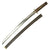 Original Early 17th Century Japanese Wakizashi Short Sword with Handmade Blade, Gold Inlaid Fittings and Scabbard Original Items