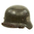 Original German WWII Service Used M35 Single Decal Army Heer Helmet with 55cm Liner - 62cm Shell Original Items
