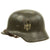 Original German WWII Service Used M35 Single Decal Army Heer Helmet with 55cm Liner - 62cm Shell Original Items