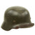 Original German WWII Service Used M35 Single Decal Army Heer Helmet with 55cm Liner - 62cm Shell Original Items