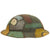 Original U.S. WWI M1917 AEF Camouflaged Painted Doughboy Helmet Original Items