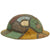 Original U.S. WWI M1917 AEF Camouflaged Painted Doughboy Helmet Original Items