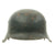 Original German WWII M42 Wehrmacht Bunker Camo Concrete Textured Paint Helmet with Liner - Size 64 Shell Original Items