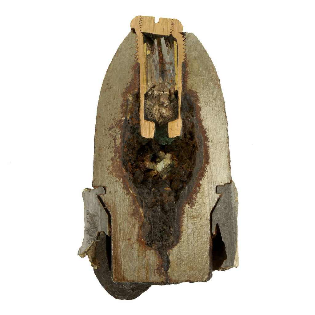 Original U.S. Civil War Federal 3-Inch Hotchkiss Cutaway Shell with Fuse Adapter - Recovered Winchester Virginia Original Items