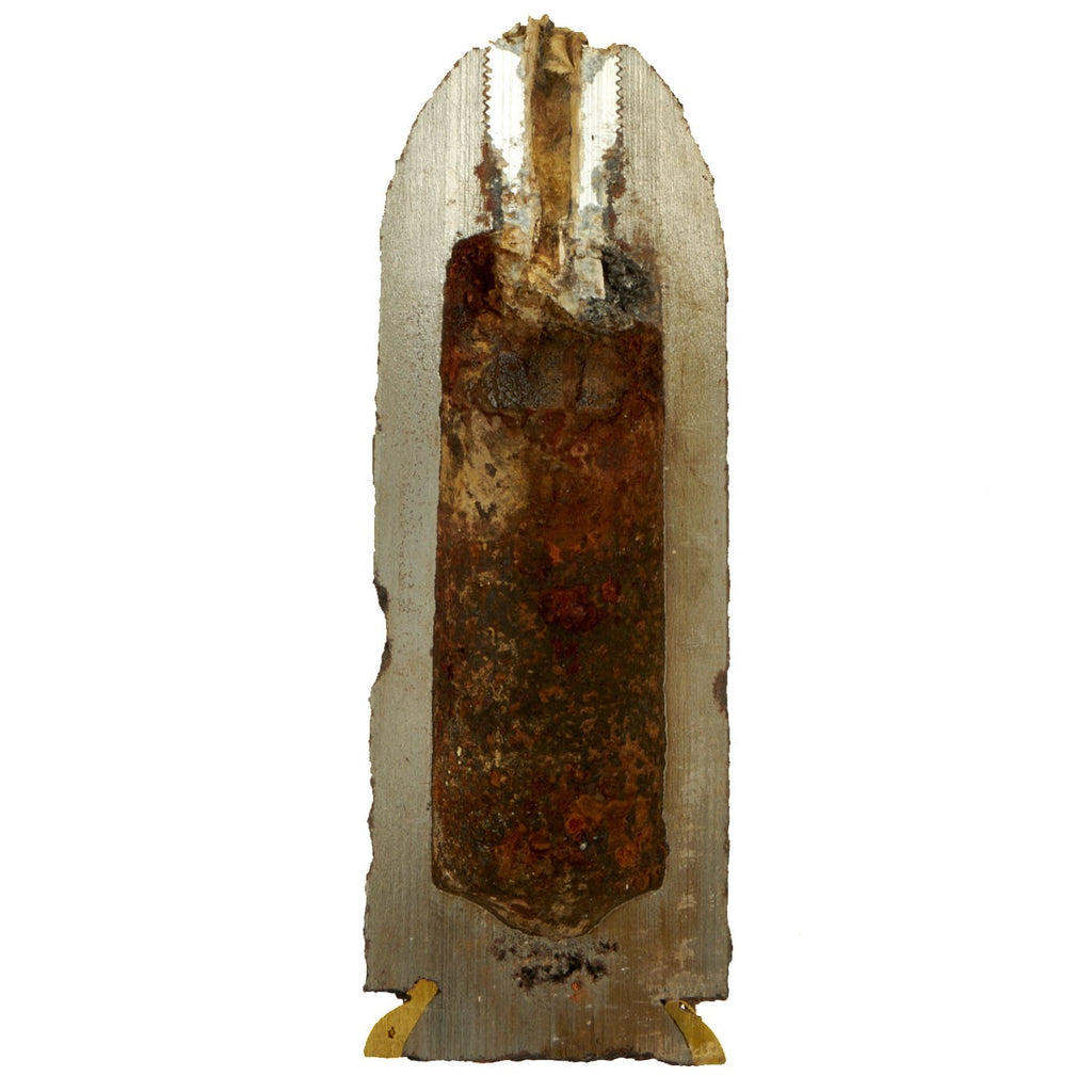 Original U.S. Civil War Federal 3-Inch 10pdr Parrott Shell Cutaway with Parrott Fuse Adapter Recovered Chancellorsville Virginia Original Items