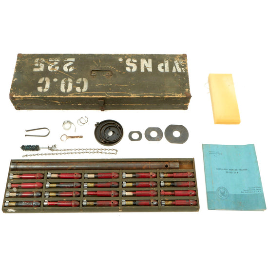 Original U.S. WWII type Subcaliber .22cal Mortar Trainer Device 3-F-8 for 60mm, 81mm and 4.2 Inch Mortars Original Items