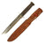 Original U.S. WWII Western G-46-8 Fighting Knife with Post War Leather Scabbard Original Items