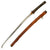 Original WWII Japanese Army Civilian Shin-Gunto Katana Sword by KANEYOSHI with Leather Covered Scabbard Original Items