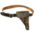 Original German WWII 1943 dated Black P.38 Softshell Breakaway Holster with Double-Claw Officer’s Belt Original Items