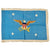 Original U.S. Secretary of Defense Medium Blue Indoor/Ceremonial Embroidered Flag - 27” x 18” Original Items