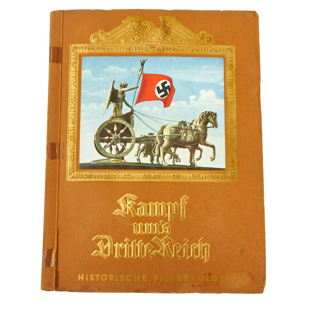Original German WWII 1933 1st Ed. "Kampf um's Dritte Reich" NSDAP Cigarette Card Album with Ernst Röhm Pictures Original Items