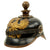 Original German WWI Named Prussian M1895 Artillery Pickelhaube Helmet - Kugelhelm - Gilded Wappen - Beautiful Untouched Example Original Items